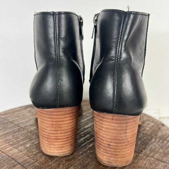 MADEWELL Boots Women's Size 10 Black The Rosie Ankle Leather MA434 Western - Picture 5 of 13